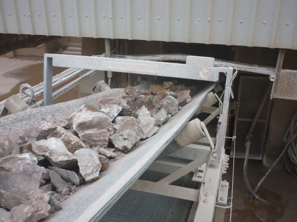 TN77 Metal Detector in aggregate industry